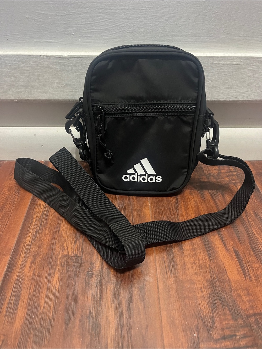 adidas Black Small Crossbody Pouch with Logo